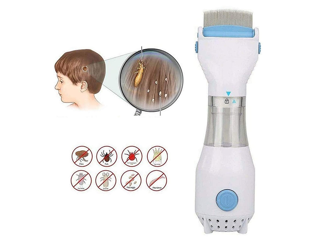Pente elétrico para piolhos de animais de estimação, aspirador de pó, limpador de cabelo elétrico, ferramenta profissional