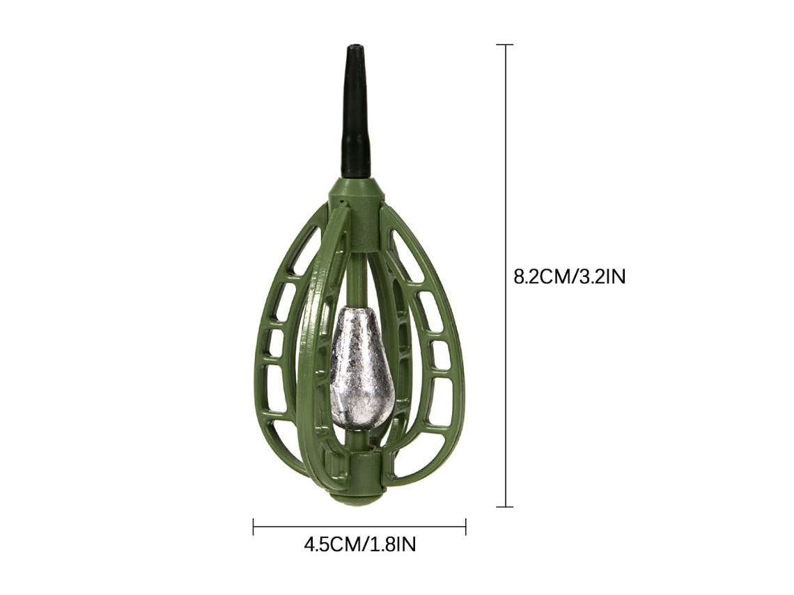 Acessórios de Pesca Sinker Feeder Isca Cage Lure Case