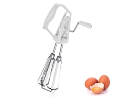Batidor Rotatório de Aço Inoxidável, Batidor Manual para Ovos, Mexedor Manual de Cozinha, Ferramenta de Cozinha para Batidos e Misturas