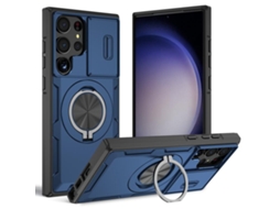 Capa Zruxe Compativel Com Samsung Galaxy S23 Ultra 5g (magsafe - Suporte Giratorio - Azul)