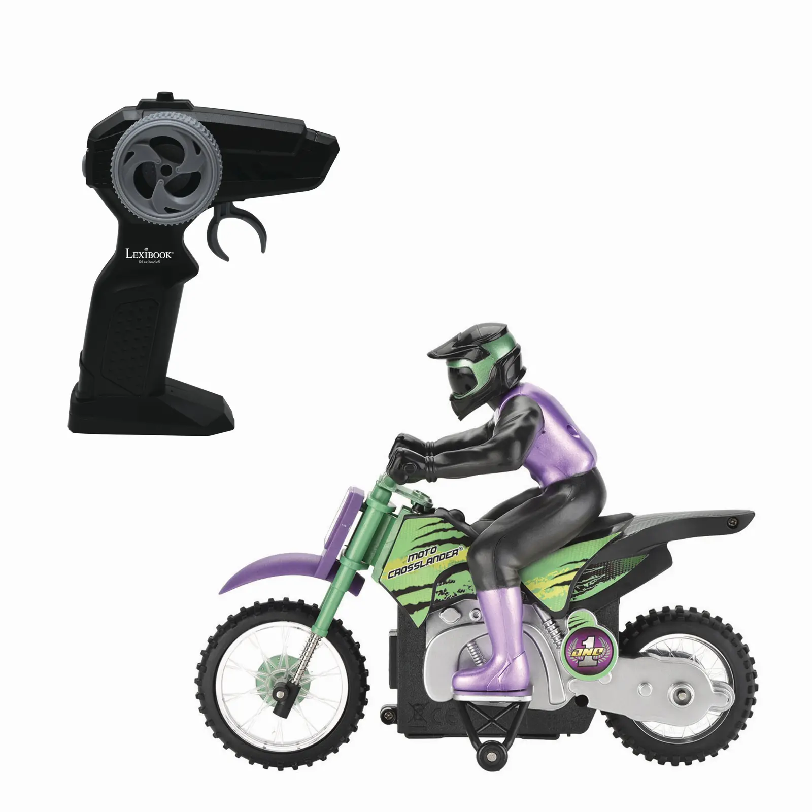 Moto Crosslander® 2.4ghz, Acrobacia Extrema Com Efeitos De Luz.