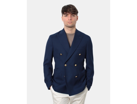Blazer De Homem Breras Milano Monopetto Ette Poliéster Azul (52)