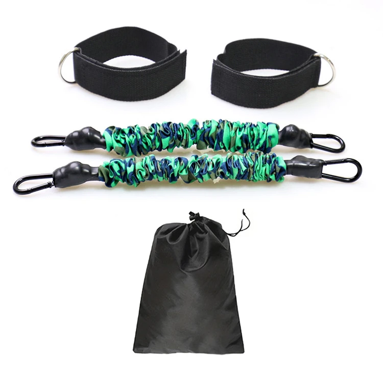 (preto/verde 85lb) Aparelho Para Treinamento Muscular De Pernas Com Suporte Para Cinto E Faixa De Resistência