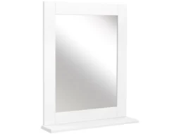 Espelho De Casa De Banho Mdf E Vidro Cor Branco 50x11.5x60 Cm Kleankin
