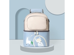 Primerox mochila Resfriadora de Leite Materno Duas Camadas Nylon com Isolação Térmica Bege Azul Céu