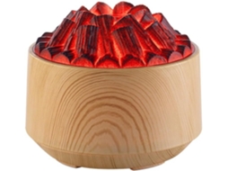 Umidificador Usb De Aromaterapia Flame Com Cores Luz Ajustáveis, Grande Volume Névoa