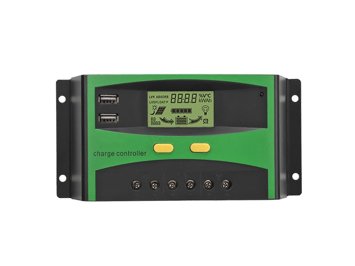 Controlador De Carga Solar Com Reconhecimento Automático, Display Lcd, Display De Corrente, Regulador Solar Inteligente De 12 V E 24 V. Olysi Shop