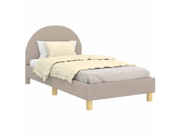 Estrutura de Cama Infantil com Cabeceira Cinzento Claro 80x160 cm MAISON EXCLUSIVE