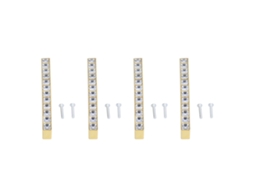 4pçs Conjunto Mola Cristal Gola Diamante 128mm