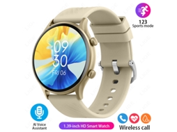 Smart Watch Zl73E Monitor de Saúde de Chamadas Bluetooth Dourado GODTVAGT