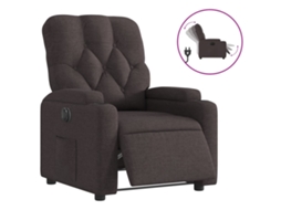 Electric Recliner Chair, Electric Recliner Chairs Vidaxl Marrom Tecido