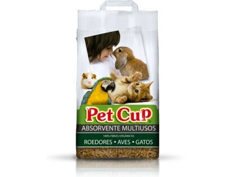 Absorvente em Pellets para Gatos, Aves e Roedores PET CUP (Quantidade: 20 kg)
