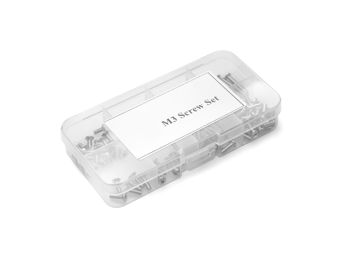 Mali conjunto de Parafusos Inox M3 101pcs para Carro Controle Remoto Tamiya Xv 02 com Caixa de Armazenamento