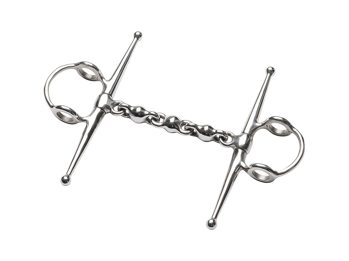 Snaffle de Elevação de Bochecha Completa Waterford Prateado 125 Mmfeeling