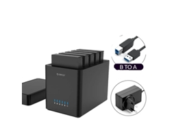 Gabinete Para Disco Rígido De 5 Baías, Suporte De 90tb, Interface Usb3.0/tipo C,usb3.0 Plug Eu Oem