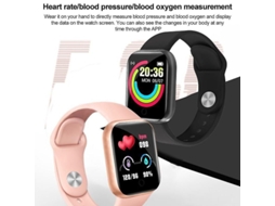 Y68 Frequência Cardíaca Pressão Arterial Oxigênio No Sangue Smart Watch