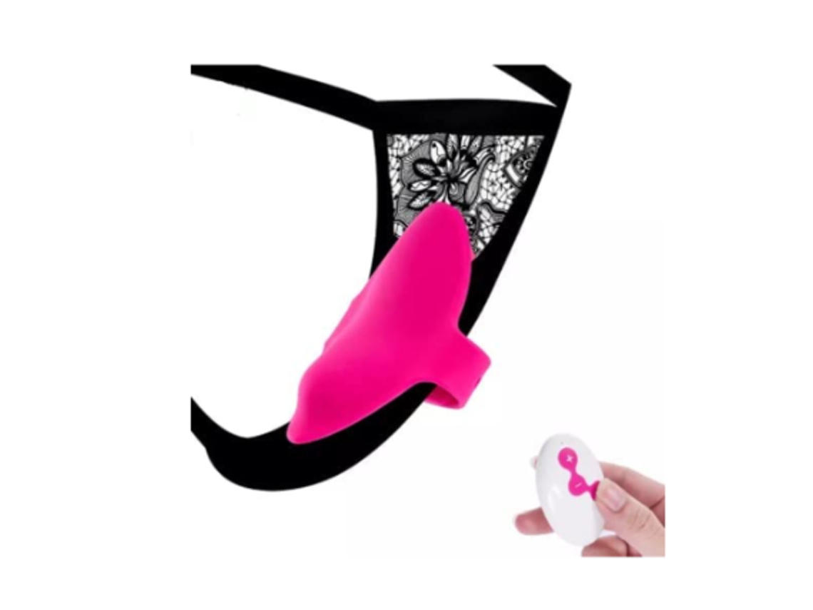 Brinquedo Vibrador Vestível Para Mulheres Calcinha Sem Fio Com Bala De Controle Remoto Brinquedo Sexual Calcinha Vibratória, Vermelho