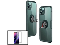 Kit Capa + Película iPhone 6, 6S Clear Armor Transparente e Preto
