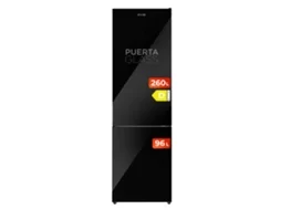 Frigorífico Combinado de Vidro EVVO F60b, 247 L + 94 L, Preto