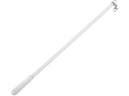 Varão De Cortina Manual De 50 Cm Em Liga De Alumínio Branco, Com Design Ergonômico E Deslizamento Su