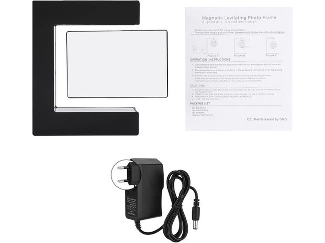 Fotolijsta Magnética Com Levitação Led Para Decoração