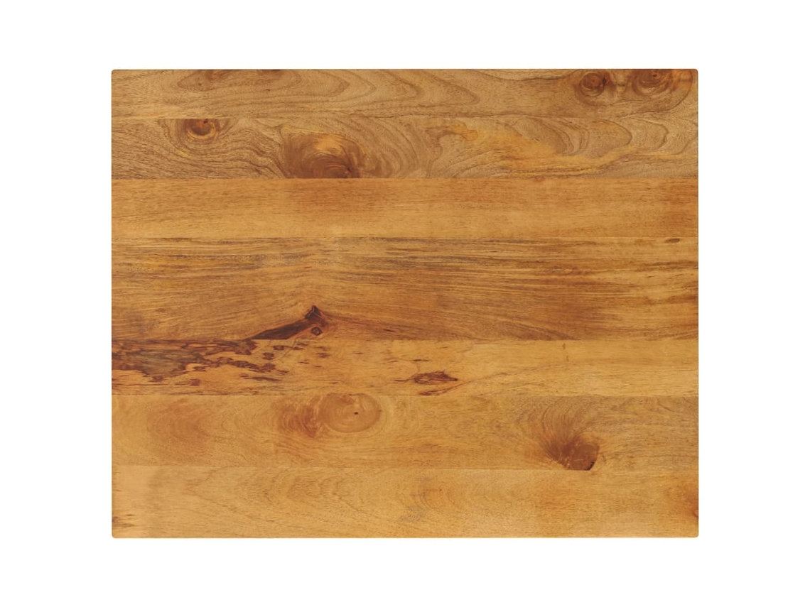 Vidaxl Tampo De Mesa Retangular 90x80x2,5 Cm Mangueira Maciça