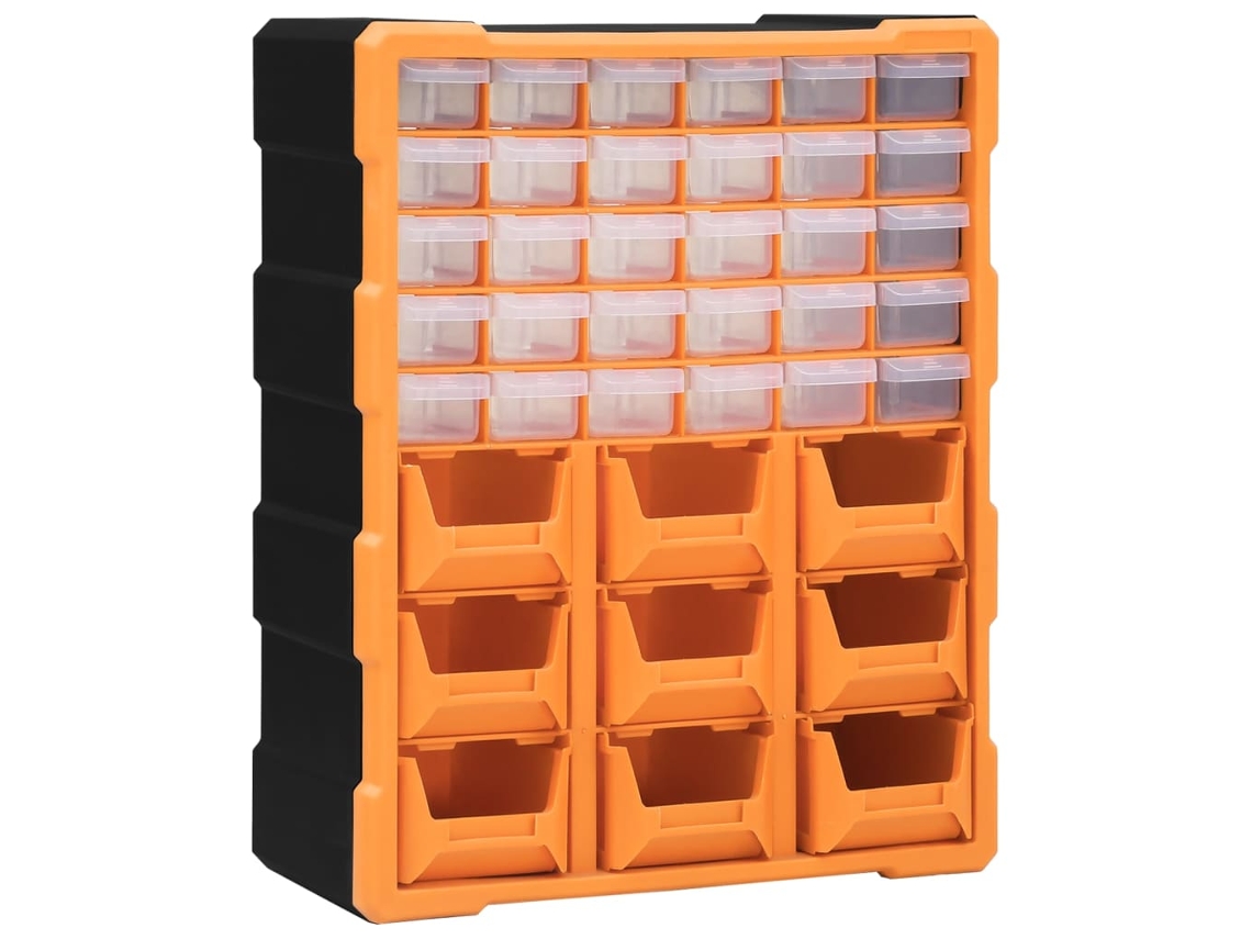 Vidaxl Caixa Organizadora Com 39 Gavetas 38x16x47 Cm