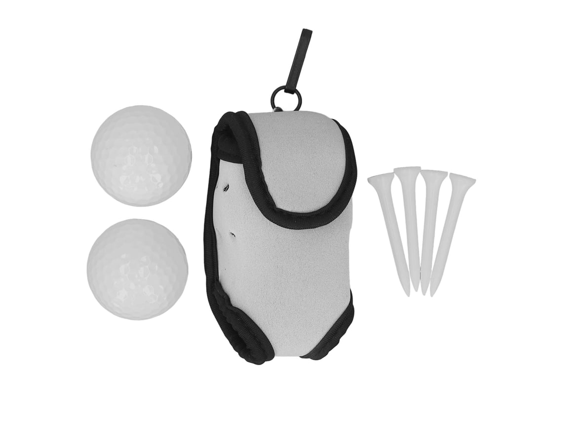 Bolsa de Cintura para Golfe com Portabolas e Portatijeras, Acessórios Esportivos de Neopreno Cinza | S/MARCA
