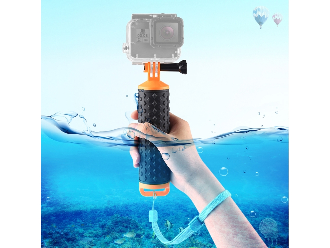 Mango De Flotación Puluz Para Cámaras Gopro Hero7/6/5, Dji Osmo Action Y Xiaoyi Con Varilla De Buoyancy Y Correa