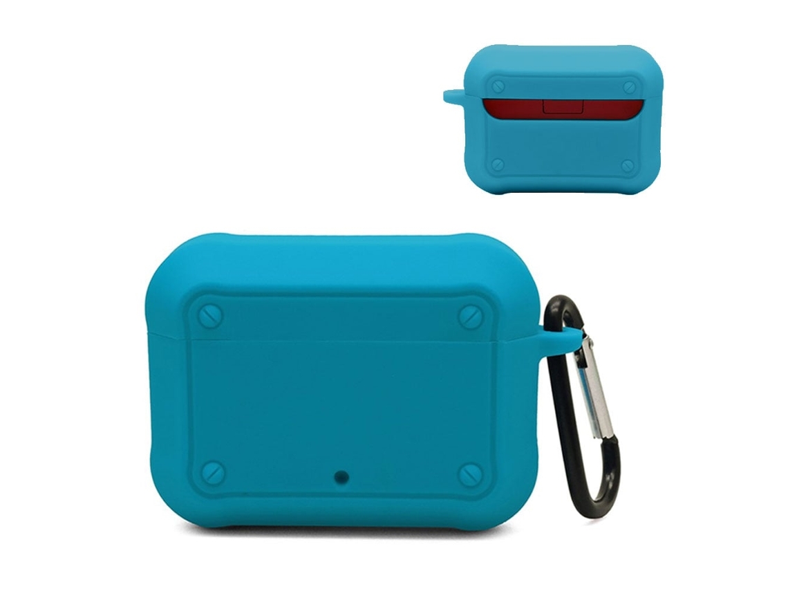 Capa De Silicone Com Fivela Para Beats Studio Buds Azul Marinho Brilvibera