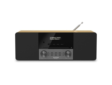 Rádio Digital Estéreo Compacto TECHNISAT 3 Dab Fm Despertador Interruptor Dimmer Preto