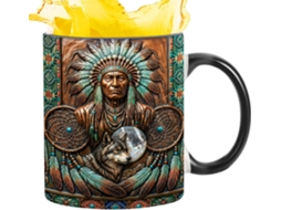Caneca Térmica Decorativa De 350ml Com Alça.