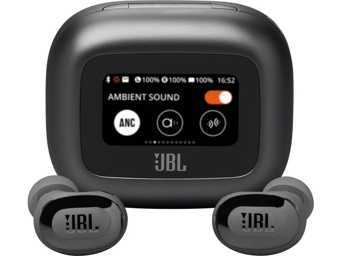 Auriculares Bluetooth True Wireless JBL LIVE BUDS 3 (In Ear - Microfone - Noise Cancelling - Preto)