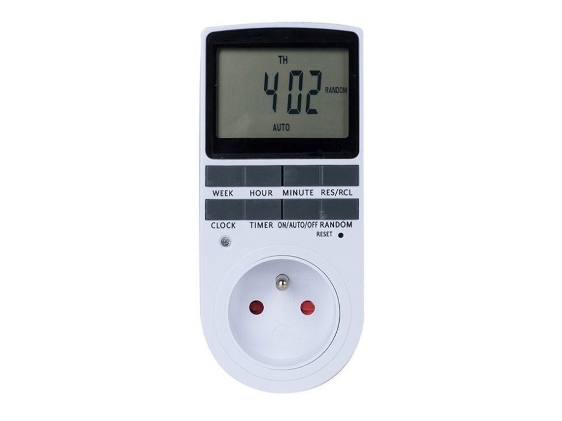 Tomada Digital Programável, Semanal, LCD, Economia de Energia BRILVIBERA (1 Unidade)