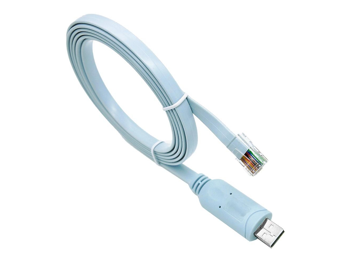 Cabo de Console Usb Rj45 Cisco de 1,8 M Ftdi para Windows 8, 7, Vista, Mac, Linux Rs232 (6 Pés)
