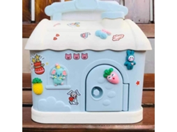 Ats hucha de Casa com 1 Adesivo Hucha de Moedas para Crianças Meninas Hucha Cartoons