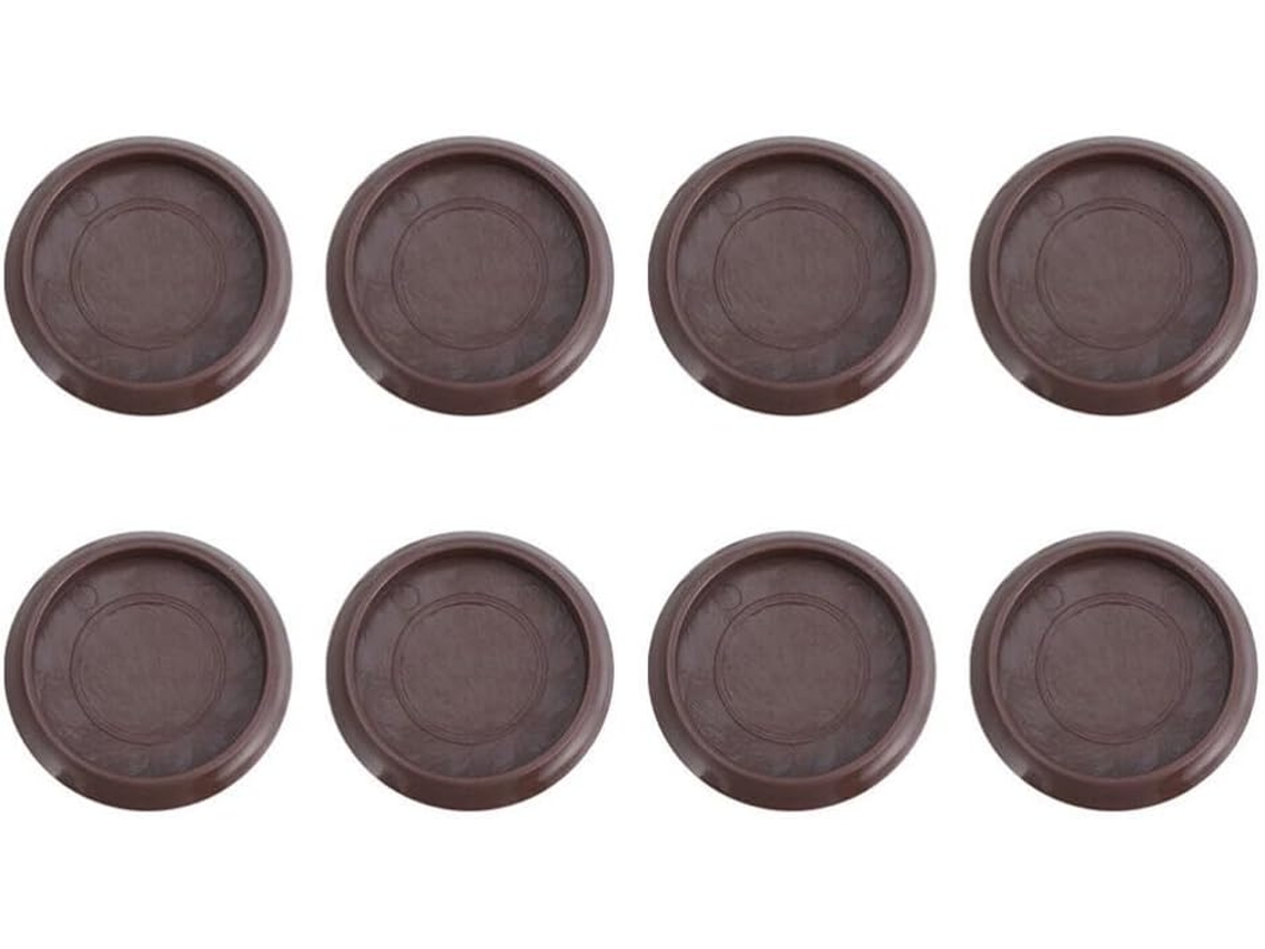Conjunto De 8 Protetores Piso Redondos Para Móveis, Projetados Para Uso Com Rodízios, Protegendo Carpetes, Laminados
