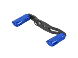 Acessório de roda de pesca com alavanca dupla plana low profile e cabo anti derrapamento azul S/MARCA