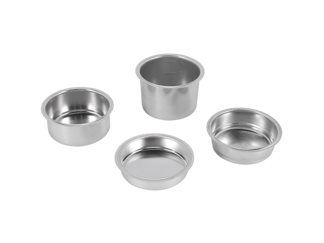 Conjunto De 4 Filtros Café 51 Mm, Cestos Reposição Para Porta-filtros E Base Cafeteira. Para Máquina De Café Com Design Reutilizável E Fácil Limp