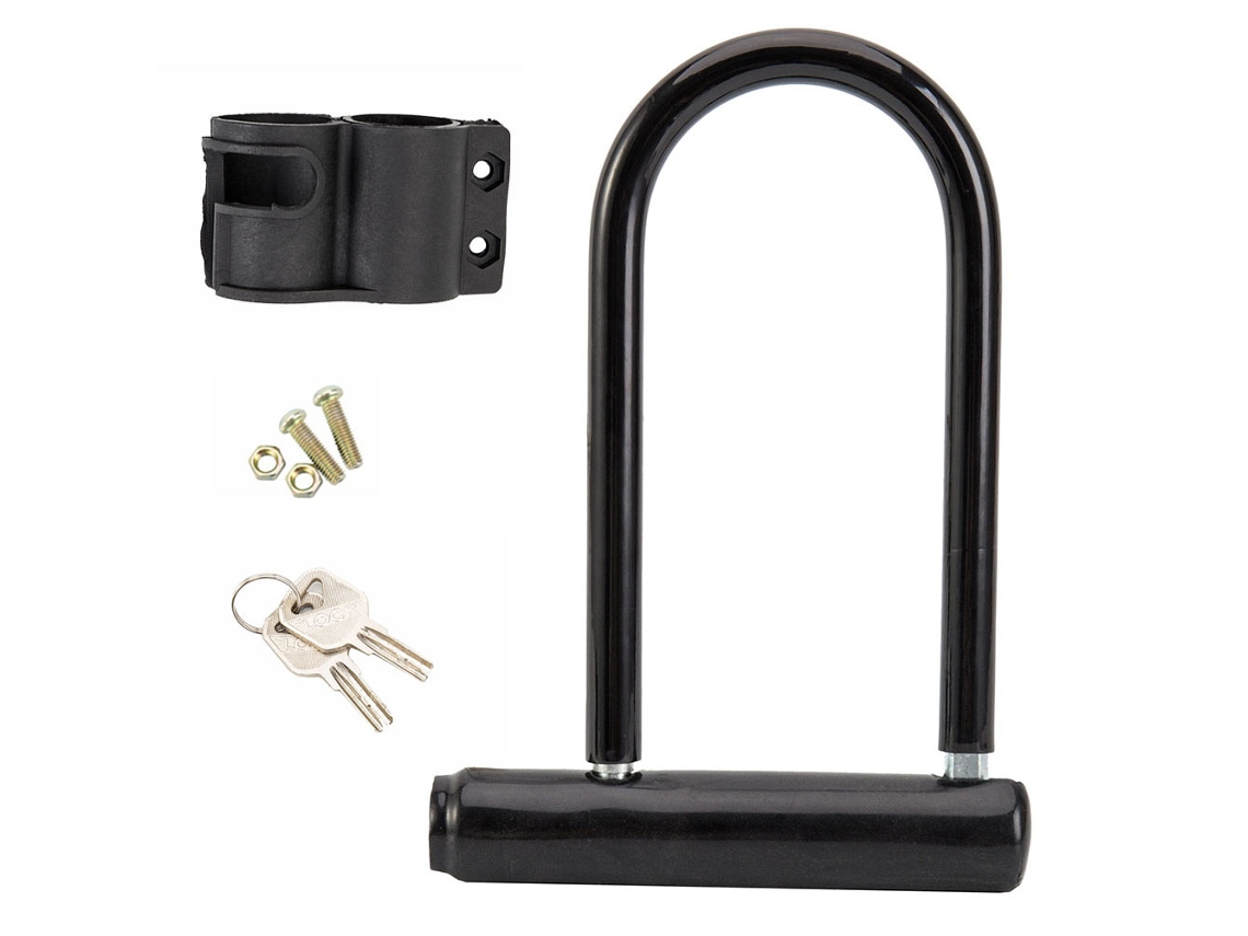 1/2 Conjunto De Cadeado U Portátil Mini Para Bicicleta Com Chave, Segurança Antifurto, Acessórios Para Motocicleta, Scooter E Bici Aquaforge