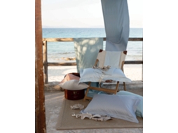Set Lenzuola Matrimoniale 4pz Dondi Home Ibiza – Raso Di Algodão 300tc, Cor Sabbia, Made In Italy