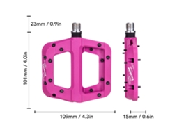 Pedais de Bicicleta Business MTB plataforma resistente 9/16 polegadas fibra de nylon para mountain bike