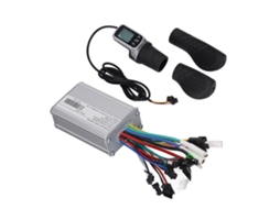 Kit de conversão de patinete elétrico com controlador LCD, manetes de motor 350w 24v 36v 48v
