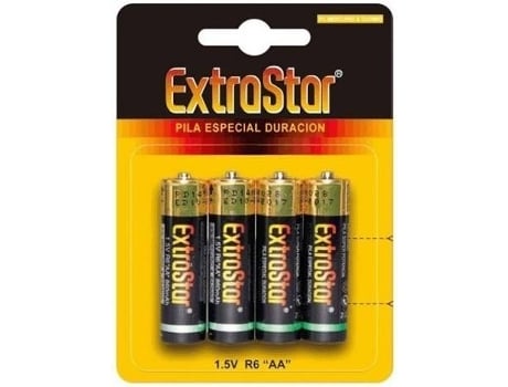 Pilhas EXTRASTAR AA Alcalinas (4 Unidades)