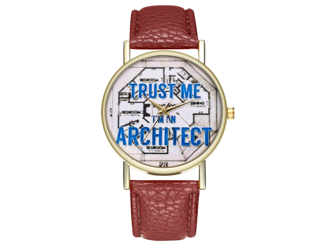 Relógio Feminino Moderno Quartzo Pulseira Couro Pu Elegante Acessório de Moda
