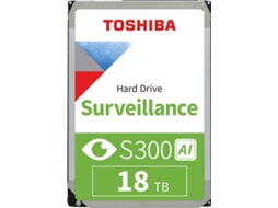 Disco HDD TOSHIBA Surveillance S300 AI 7200RPM  (3.5'' - 18TB - 512MB - Bulk)