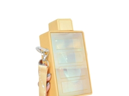 Nova Line copo Plástico de Verão 450ml, Garrafa de Água Grande Capacidade para Exterior (amarelo Sil)