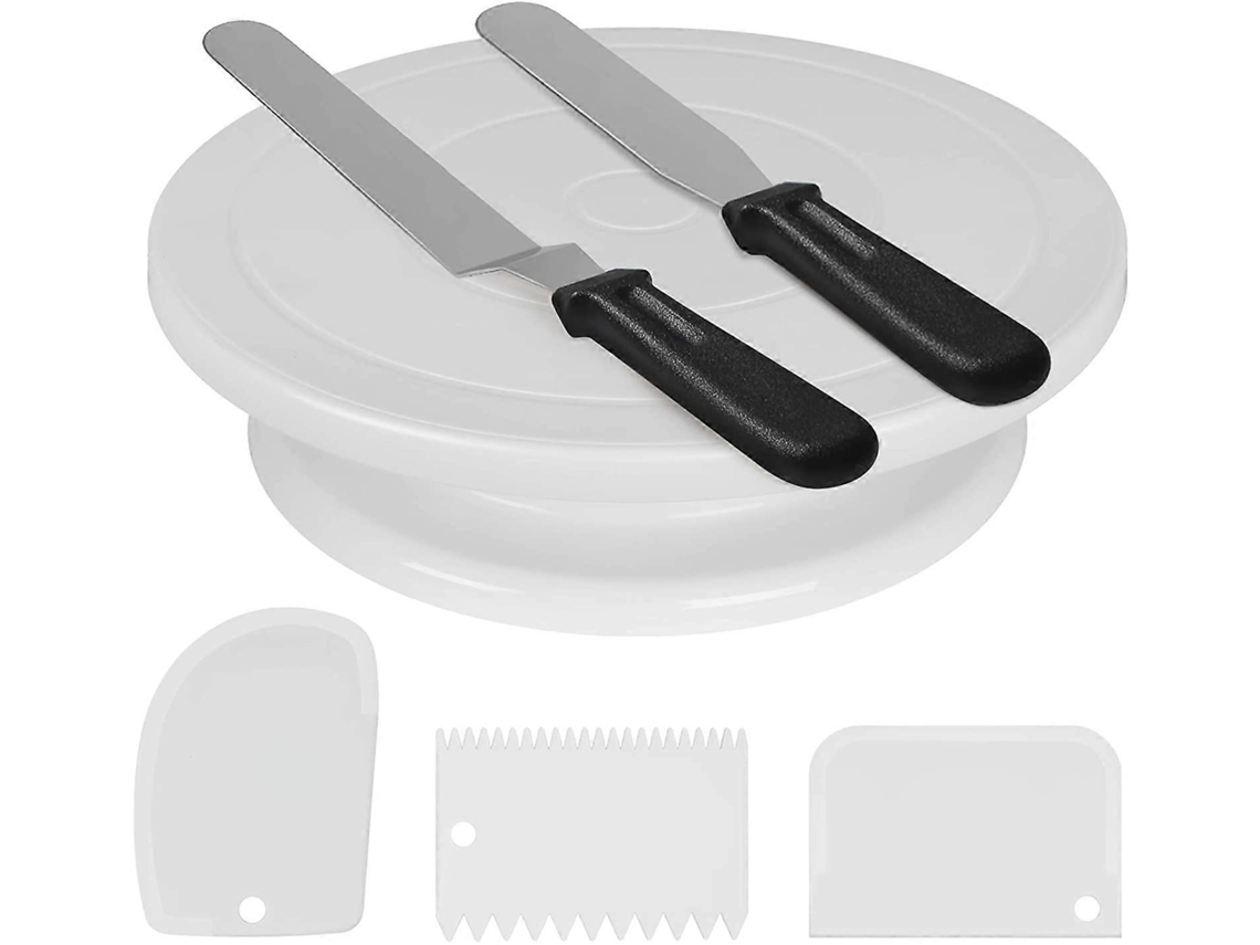 Conjunto De Suporte Giratório Para Bolo Com Disco De Decoração De Bolo De 11 Polegadas Slowmoose