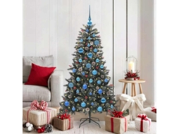 Vidaxl Árvore De Natal Artificial Verde 150 Cm Pvc, Plástico E Aço