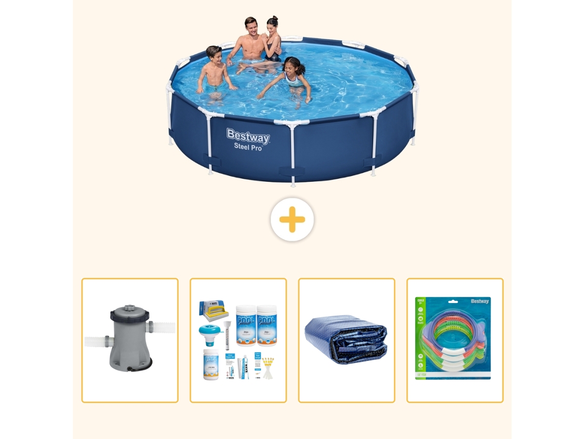 Bestway Piscina Bestway Steel Pro Redonda - 305x76 Cm - 5-peças S282